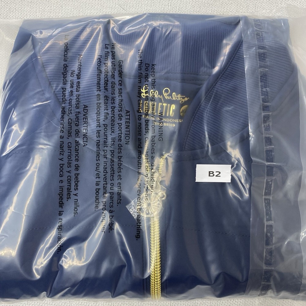 Lilly Pulitzer Luxletic Kimberline Hybrid Vest XXS Low Tide Navy NWT Flaw - Picture 15 of 15